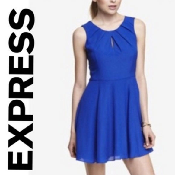 Express Cobalt Blue dress - Picture 2 of 7